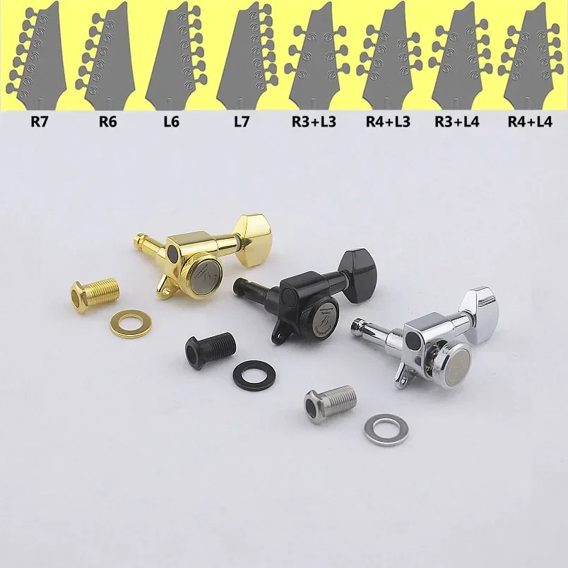 

【Made in Korea】1 Set 6/7/8 Strings Locking Guitar Machine Heads Tuners Gear Ratio 1:18