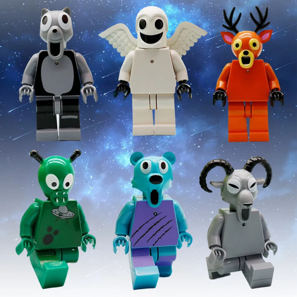 

6pcs/set Hot 99 Nights In The Forest Deer luminous 99 Nights In The Forest Deer blocks for girl boys Toys Christmats Gifts