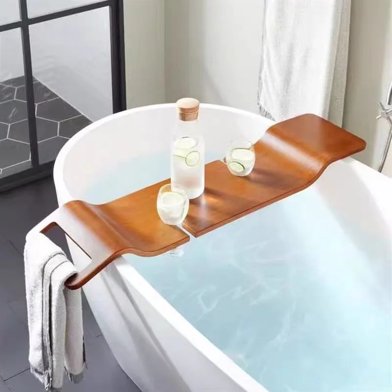 Hotel supplies bathtub rack, side tray bath shelf, bathroom shelf, wine storage shelf