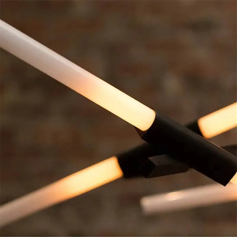 مصباح سقف على شكل مزدوج معلق، تصميم إبداعي ما بعد الحداثة، مثالي للسلالم أو الفندق أو الفيلا، إضاءة 110/220 فولت، تصميم