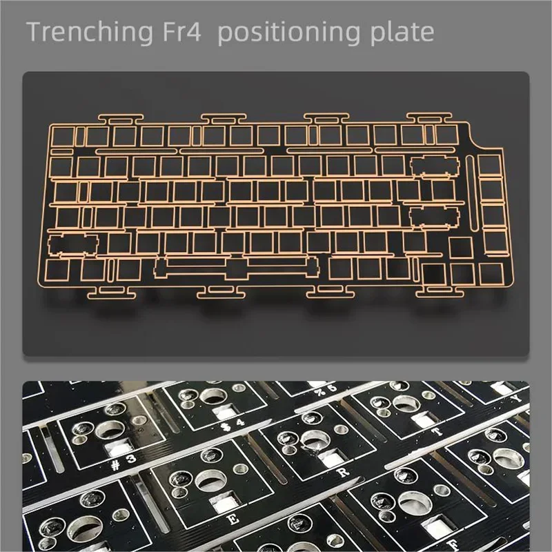 Imagem -04 - Teclado Mecânico com Fio Personalizado Al75 Cnc Completo Alumínio Led Rgb Modo Único Driver Personalizado Novo 2024