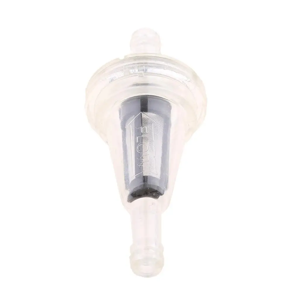 Plastic Universal Motorcycle Petrol Inline Fuel Filter for 8mm 5/16' Pipes