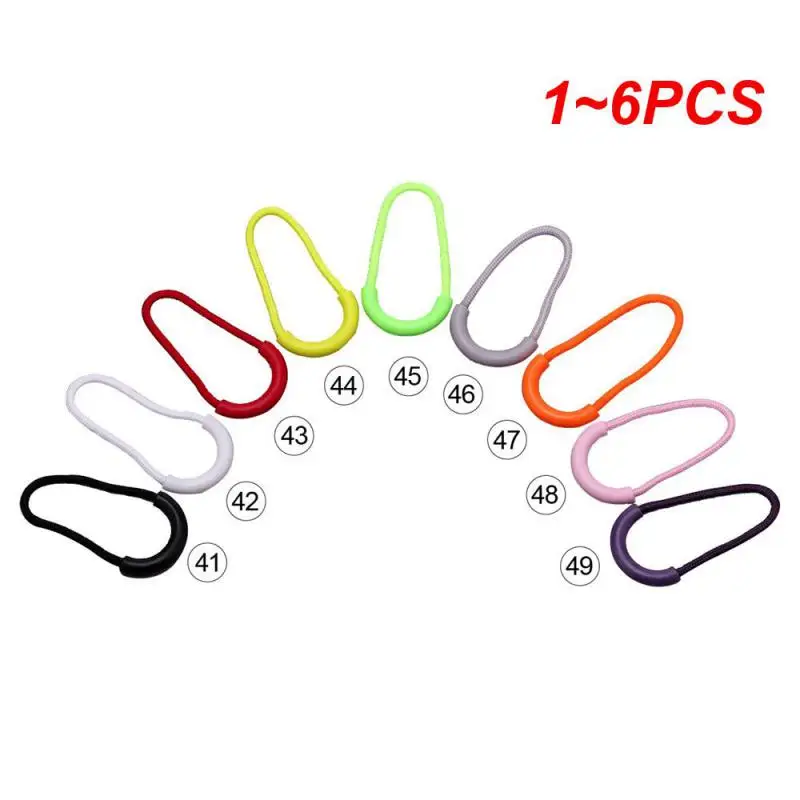 1~6PCS ColorPlastic Zipper Pulls Cord Zip Puller Clip High-quality Replacement Ends Lock Clothing Backpack Luggage Access