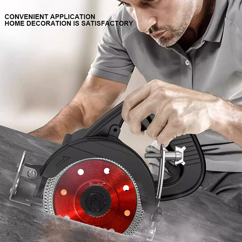 แผ่นใบมีดตัดแห้งเพชร 115 มม. กระเบื้องเซรามิคพอร์ซเลนเทอร์โบสโตนแวร์บาง ๆ