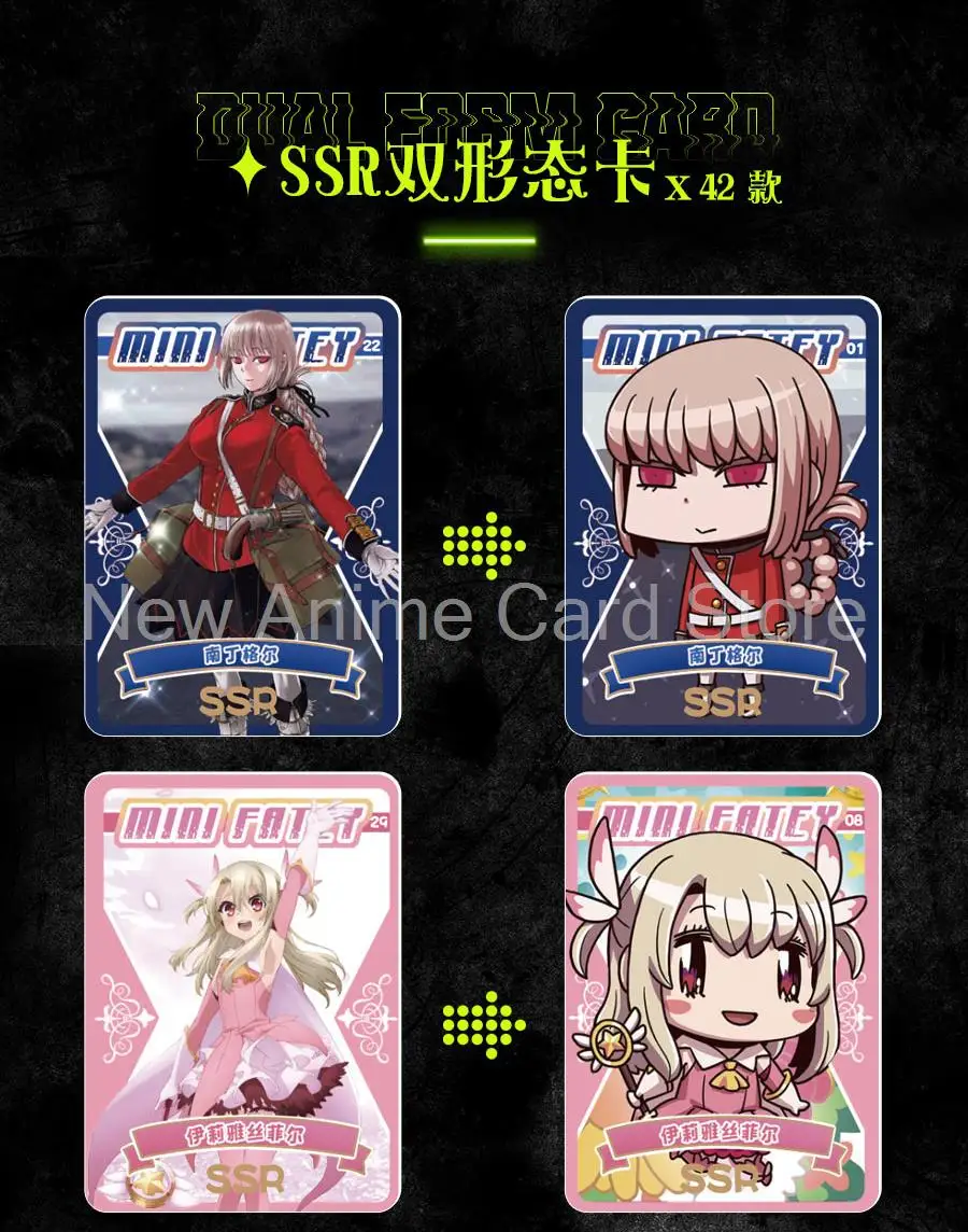 New Fate Stay Night Collection Cards Beautiful Girl Box Booster HIT Pack Swimsuit Women Rare Anime Table Toys Playing Game Board