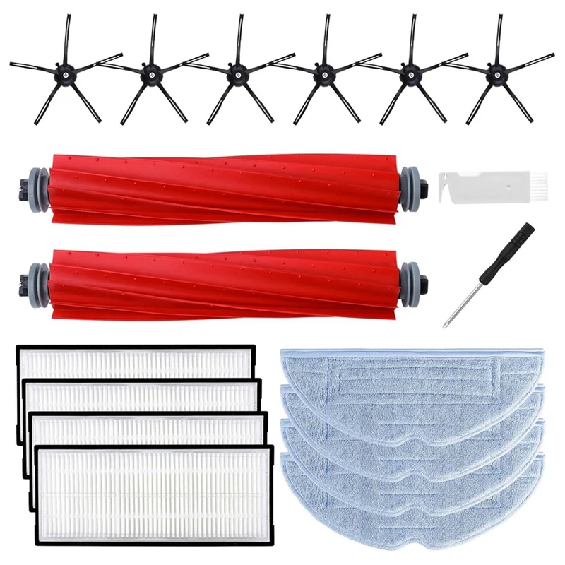 

T83C-For Xiaomi Roborock S7 S7+ S7 Plus S7 Maxv S7 Pro S7 Maxv Ultra Vacuum Cleaner Main Side Brush Hepa Filter Mop Cloth