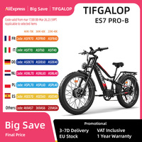 Tifgalop ES7 Pro Full Suspension Electric Bicycle Adult 2X750W Men's E-Mountain ebike 48V21AH Battery 26 Inch Electric Bike