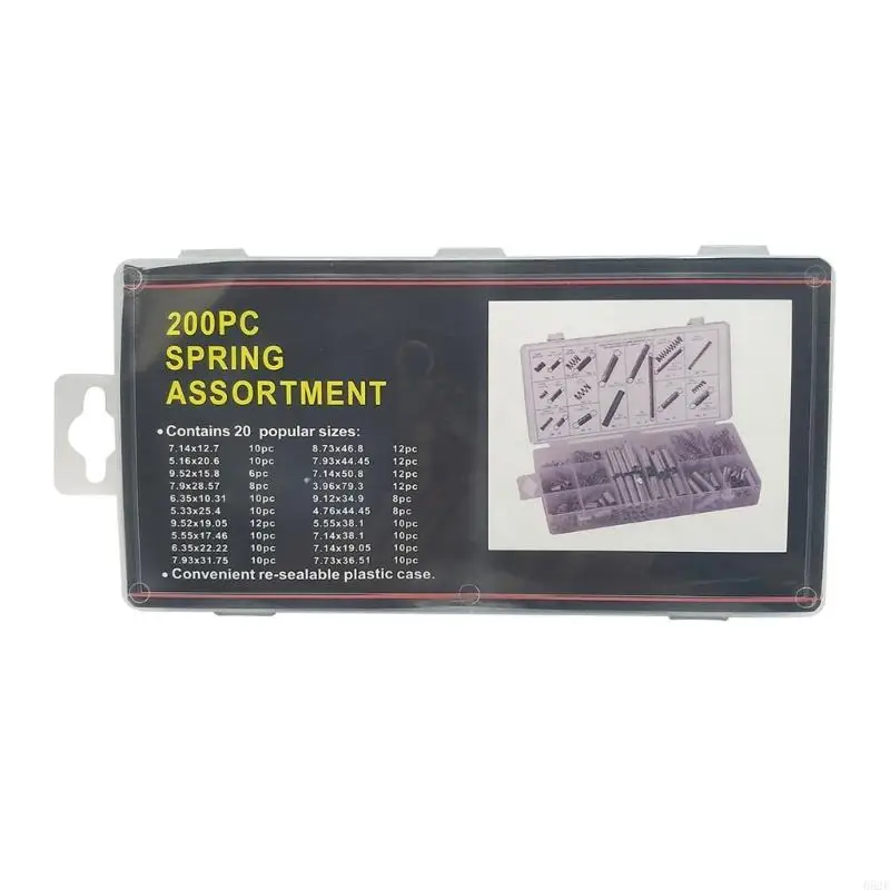 Description Picture 3 of item652F Multifunction 200pcs Spring Set Comprehensive 200pcs Spring set Essential Spring Assortment for Maintenance & Crafting