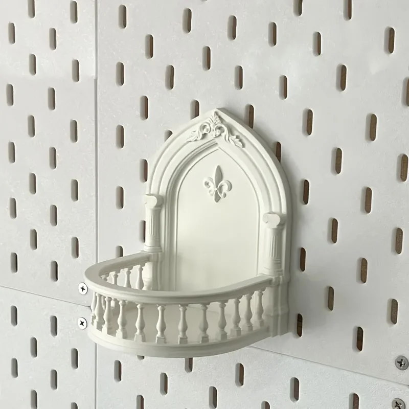 Support suspendu de balcon de Style européen, présentoir en plastique Durable pour plantes succulentes, Figurines et objets de collection 1 pièce