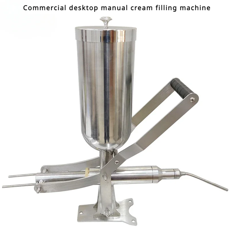 Commercial Desktop Manual Cream Filling Machine Stainless Steel Jam Filling Machine Puff Filling Tool