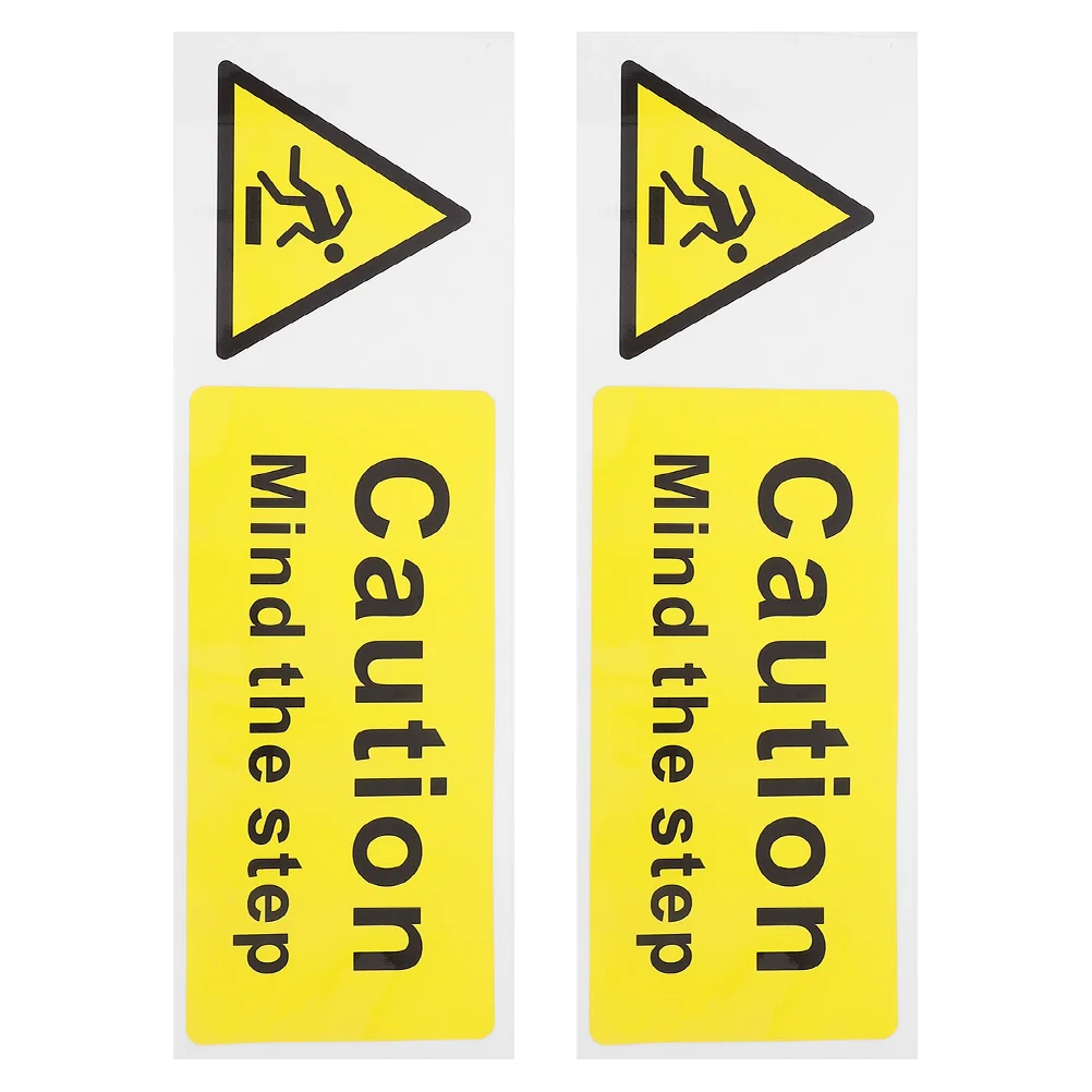 2 Pcs Safety Signs Caution Floor Decal Do Not Touch Warning for Workplace Stickers The