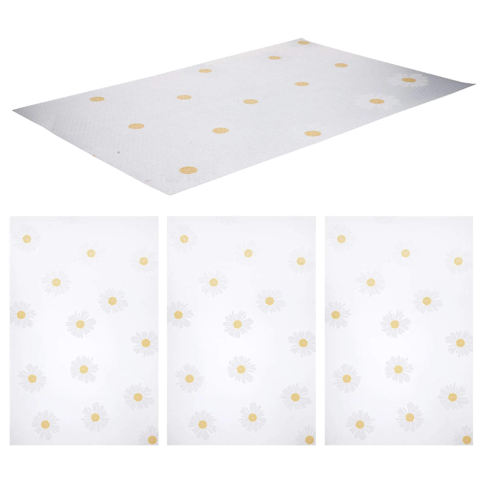 

4pcs Anti-slip Protective Pad 45x29cm EVA Kitchen Cabinet Liners Wardrobe Fridge Shelf Mats Waterproof Oil-proof Easy Cut Clean