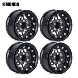 6061 Aluminum Alloy 1.9 Inch Beadlock Wheels Adjustable Offset Rim Hub for 1/10 RC Crawler Car Axial SCX10 D90 TRX4 TRX6