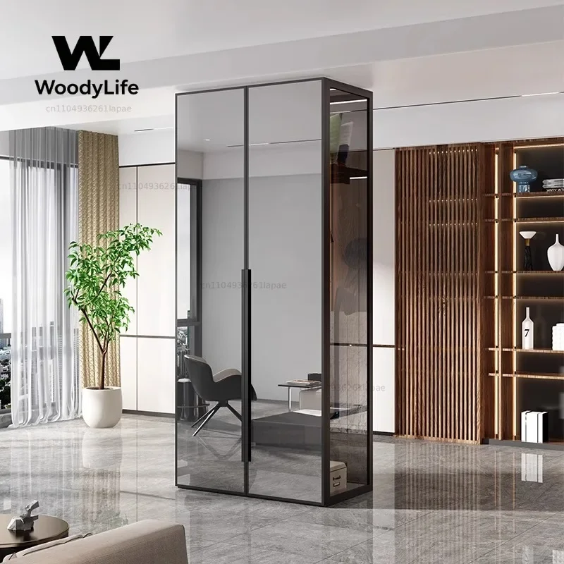 Mirror Cabinets Organizer Closet Fabric System Shelf Display Wardrobe Nordic Modern Clothes Storage Muebles Trendy Furniture