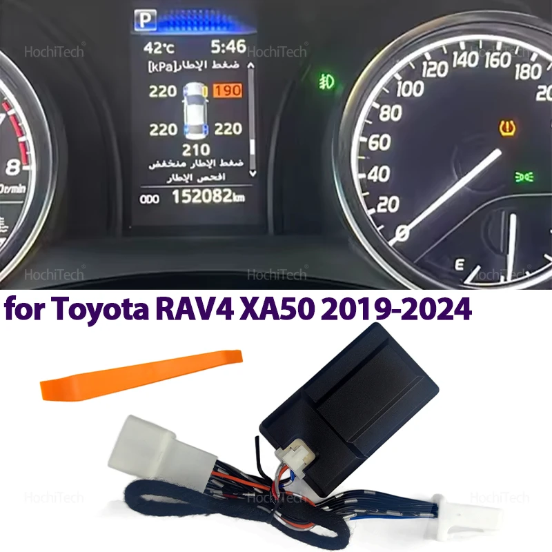 For Toyota RAV4 Wildlande XA50 5th 2019-2024 Smart Car TPMS Tyre Pressure Display Monitoring System Digital LCD Dash Board