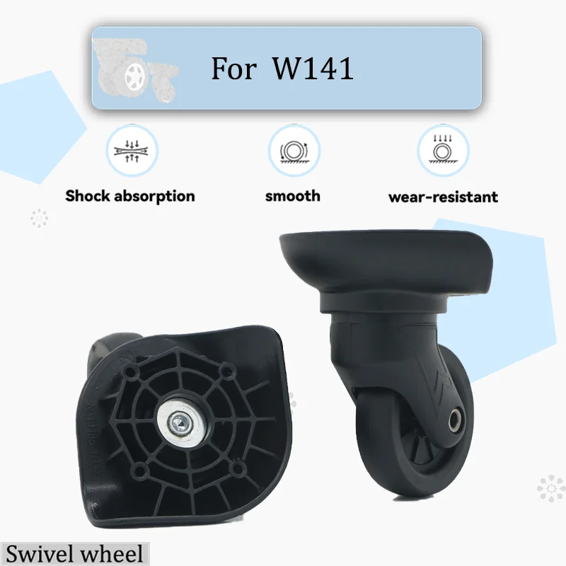 

For W141 Silent Swivel Castors Thickened Rubber for Wear Resistance 360-Degree Smooth Rotation Suitable