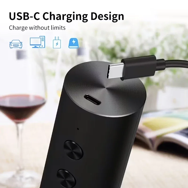 Electric Automatic Wine Opener Set Multifunction Red Wine Pourer & Stopper Ins Style Bottle Opener Gift Set for Home & Kitchen