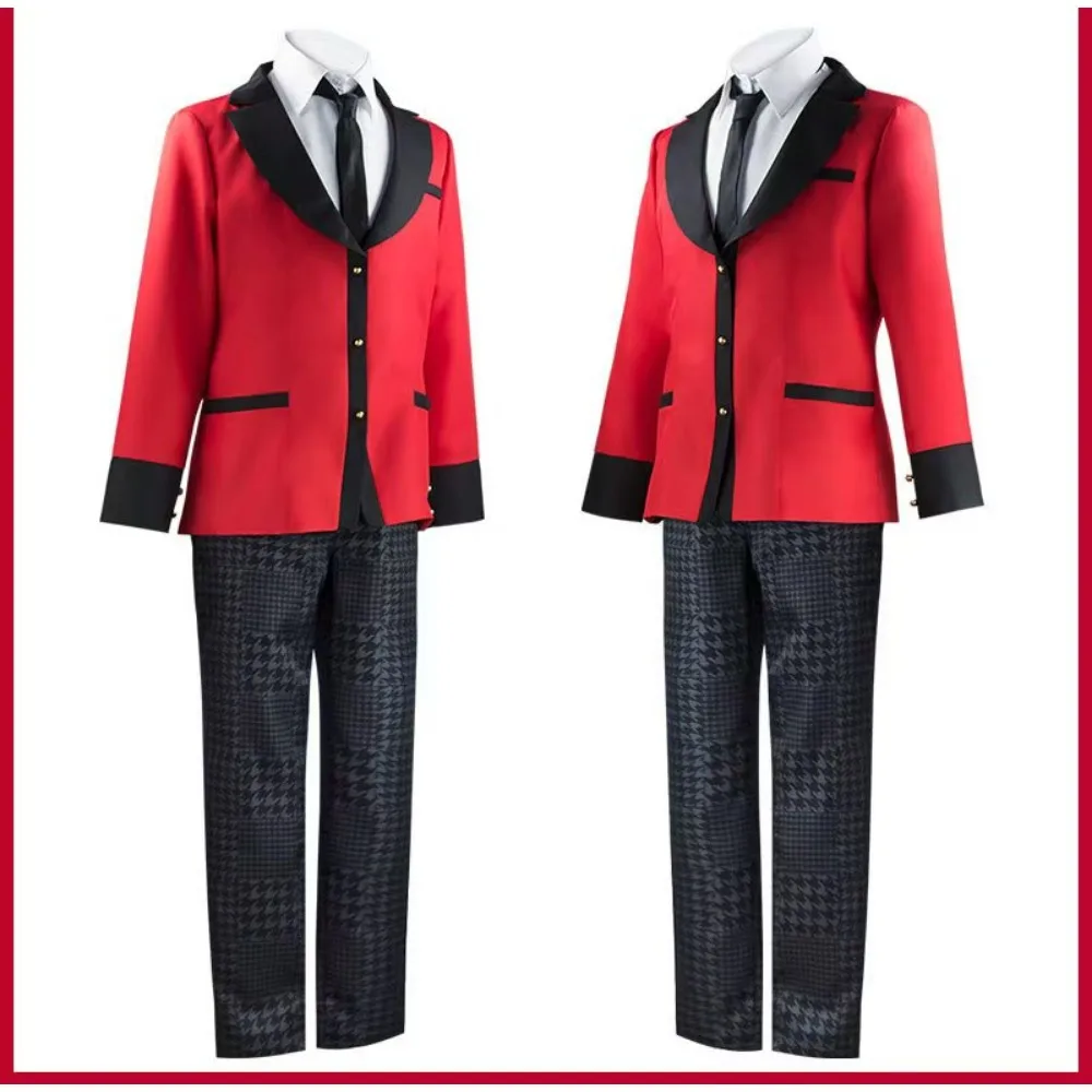 Suzui Ryota Kakegurui Cosplay Set - School Uniform Wig Halloween Costume for Men view 3
