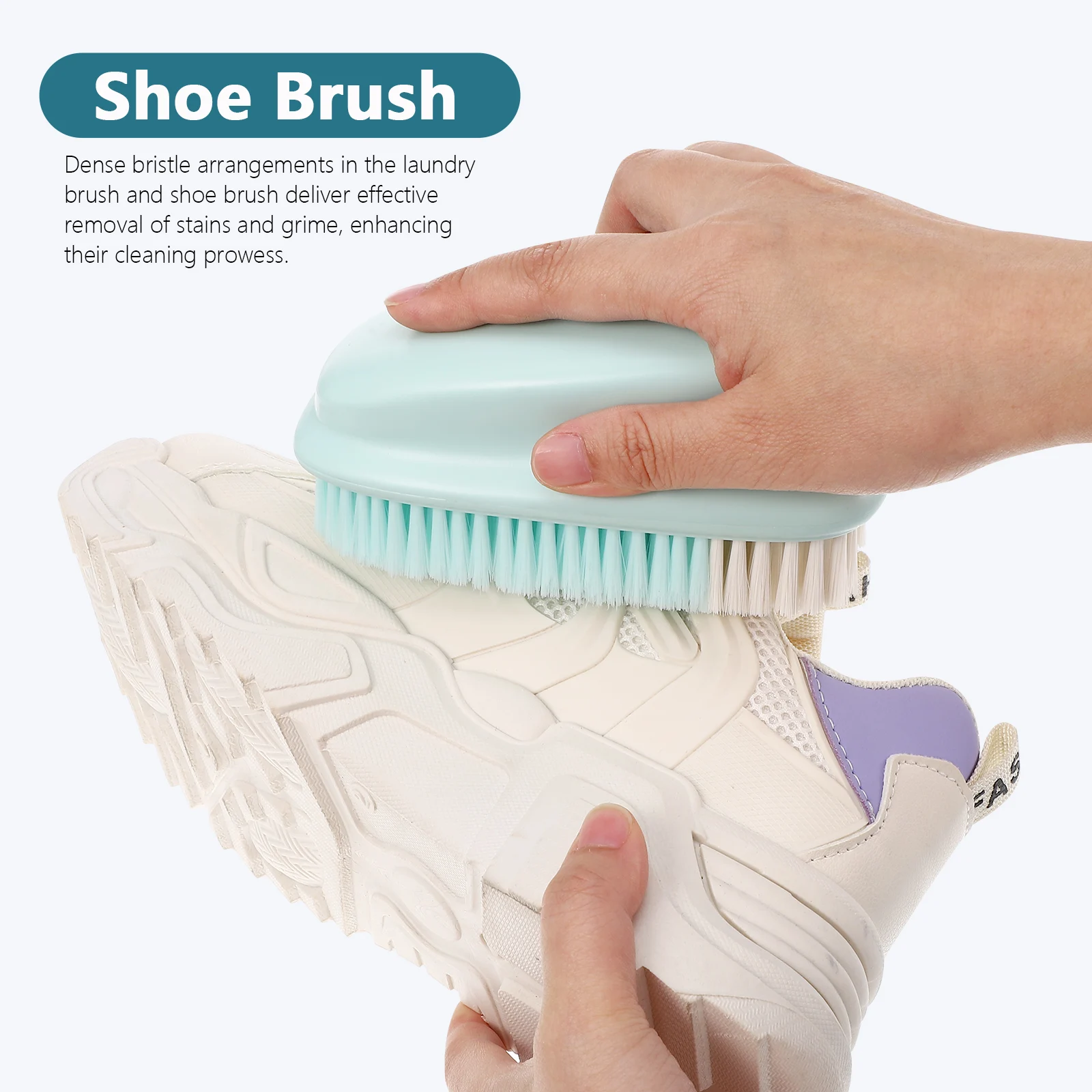 

1 set Cleaning Brush Comfortable Extended Shoe Washing Laundry Scrubber Clothes Carpet Household Supplies