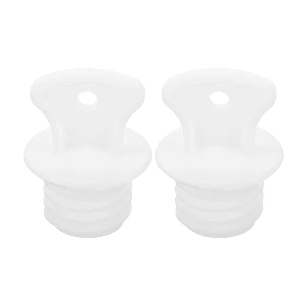 2 Pcs Hot Water Bottle Lid Lids Sack Plugs Bottles for Women Rubber Stopper Bag Stoppers Sealing Replacement Small Miss