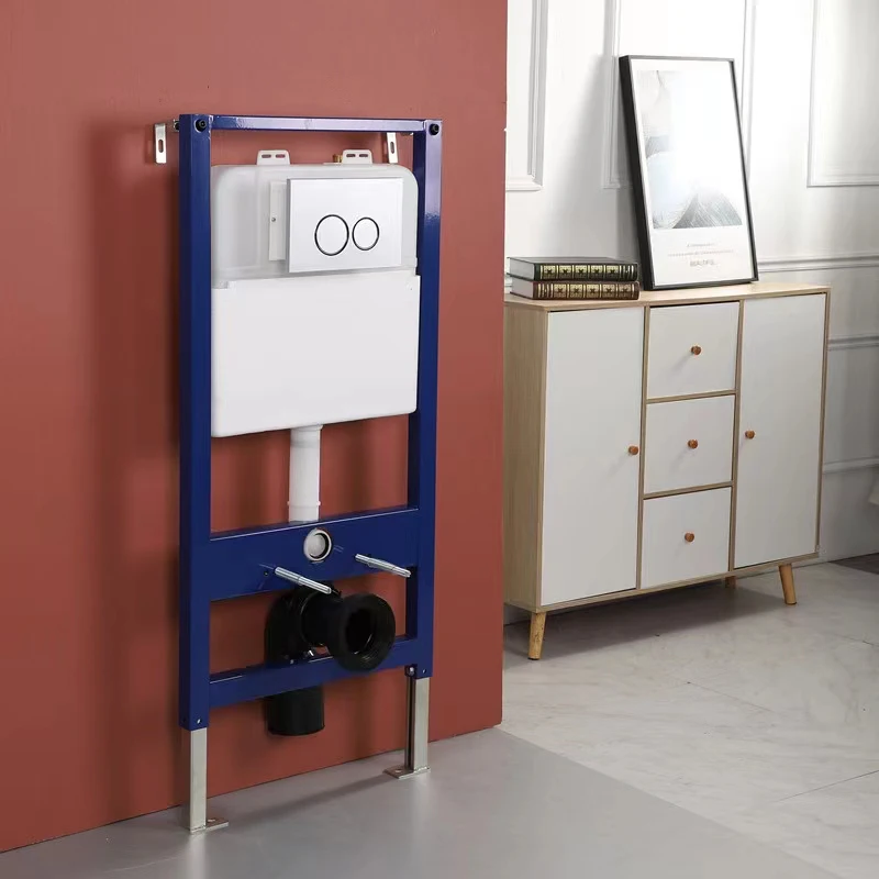 High Stainless Steel Frame Wall Hung Bathroom Dual Flush Toilet Water Tank Concealed Cistern
