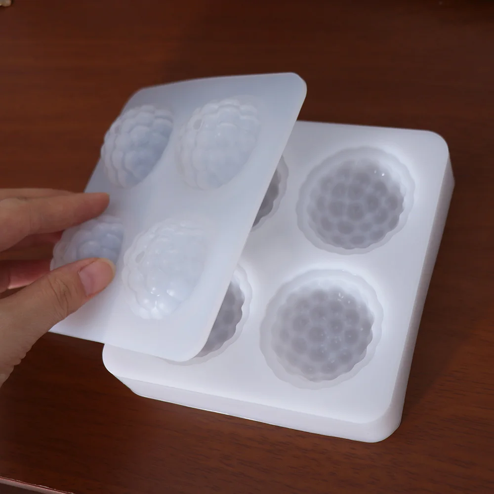 الشوكولاته 3D التوت قالب من السيليكون شمعة صنع لوازم الخبز موس قالب الحلوى أداة قالب الصابون DIY بها بنفسك #3