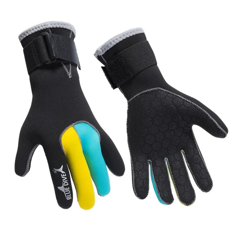 3mm Non Slip Warm Gloves Winter Swimming Diving Thick Gloves Warm Scratch Resistant Puncture Resistantcoral Resistant