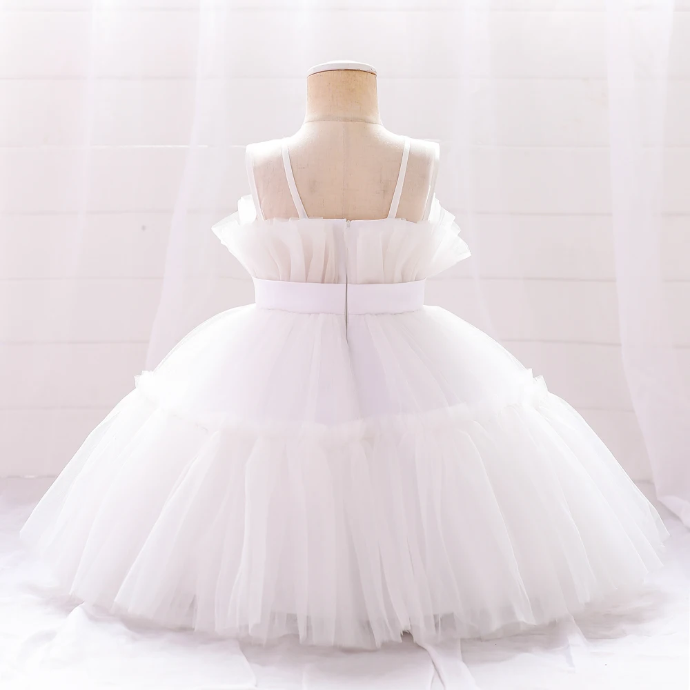 Kleinkind Halloween Party Baby Mädchen Kleid Schleife 1. Geburtstag Hochzeit Prinzessin Ballkleid Mädchen Karneval Brautjungfern Weihnachtskostüm – Detail 9