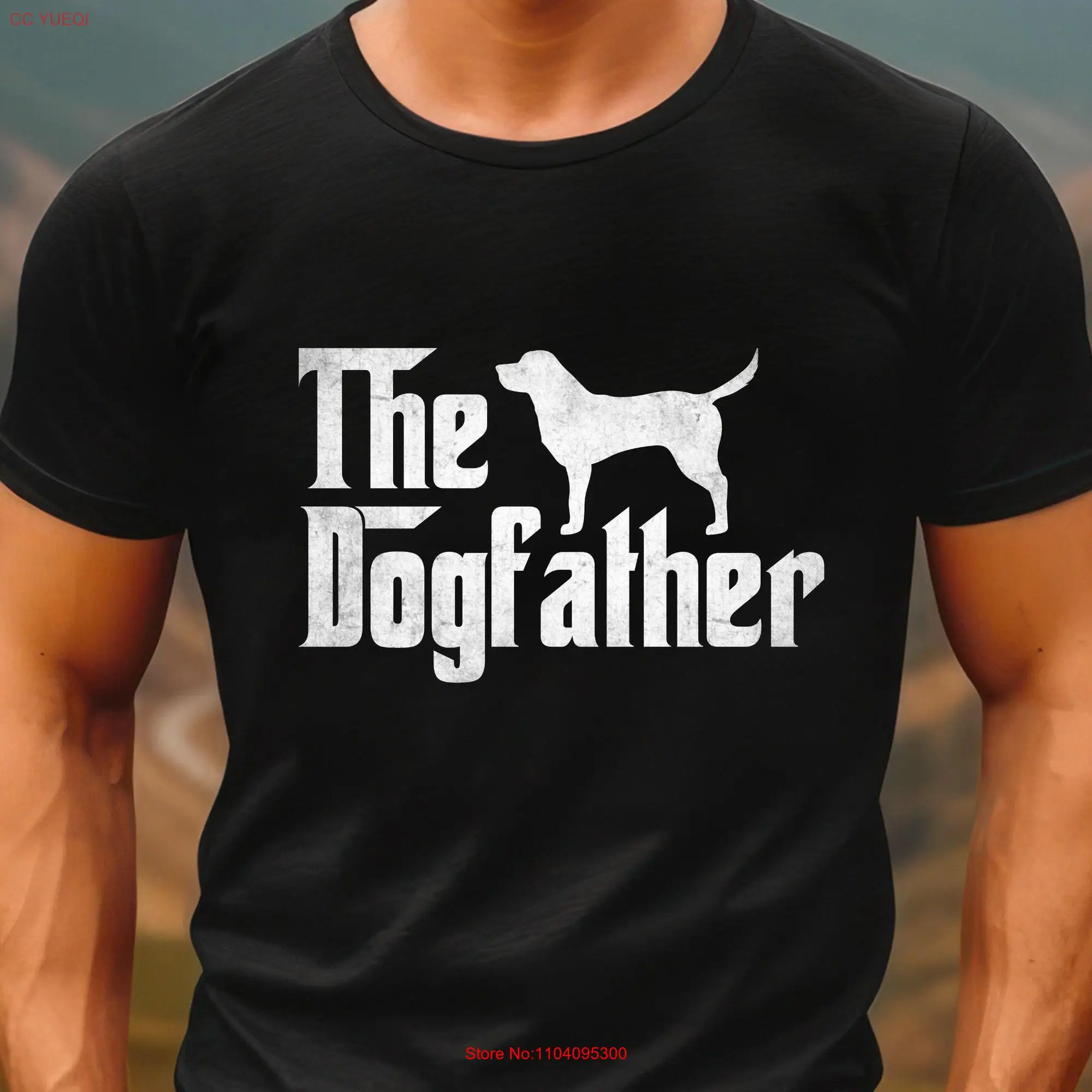 The Dogfather T Shirt national dog day canine father international lover dad long or short sleeves