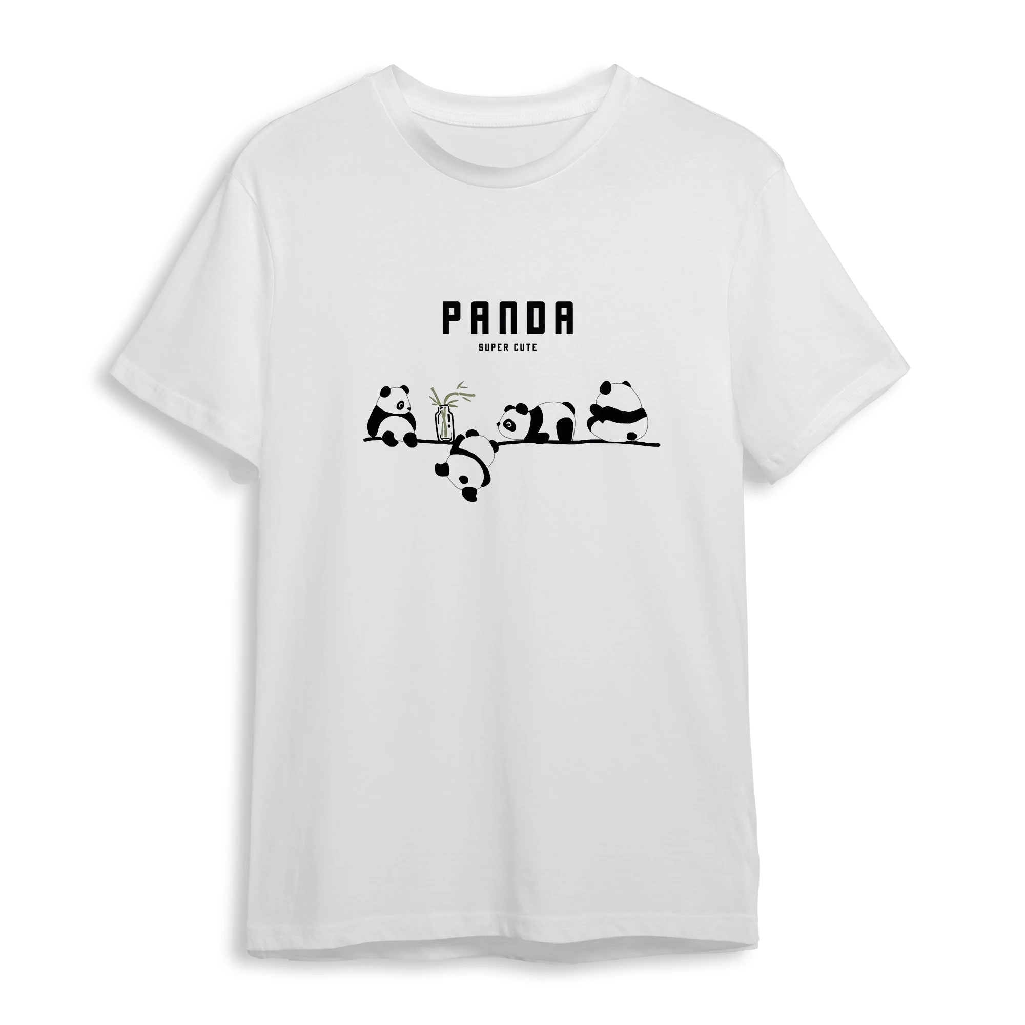 

Jumeast Super Cute Panda Men T-shirts Unisex Baggy White Teeshirt Vintage YK2 Streetwear Fashion Clothes Cutecore Tops