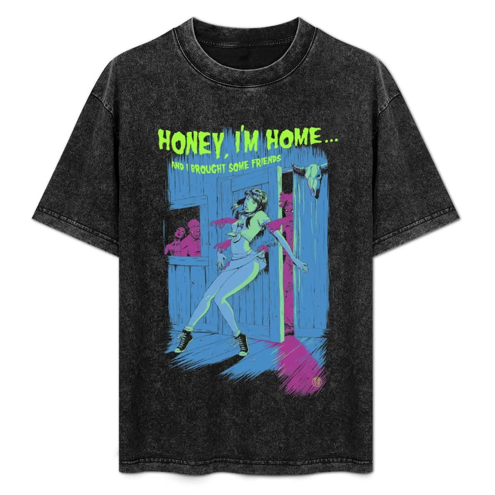 

Zombie Pinup Girl T-Shirt Heavy Duty Casual Work Tee