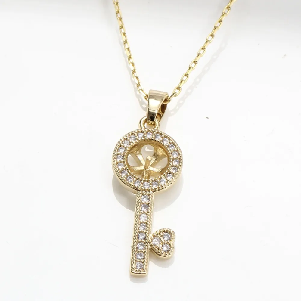 

5pcs Pendant Clasp Bail Connector Copper Plated 18K Gold Pendant Settings Jewelry Findings Parts Fittings Connection Accessories
