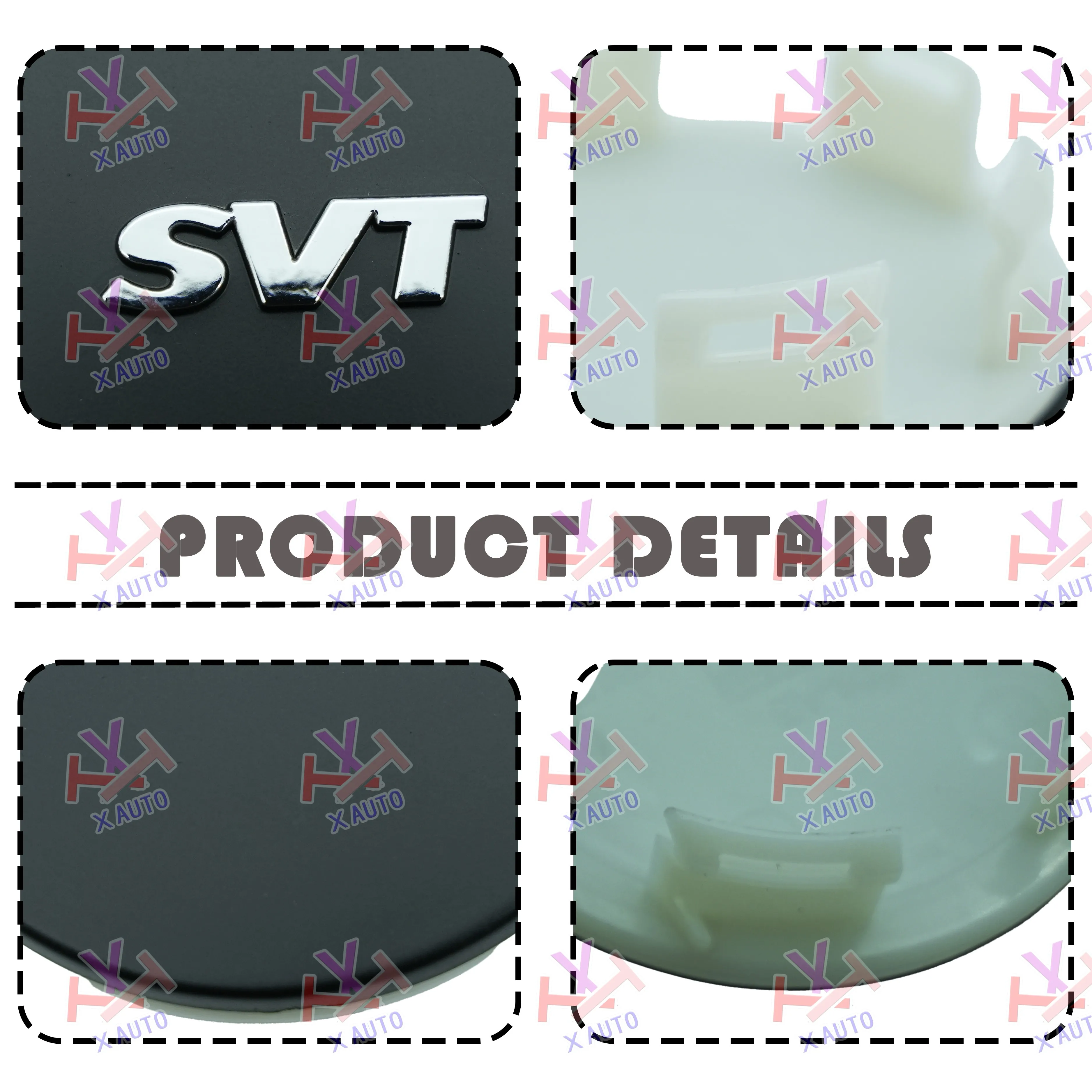 4pcs ABS 65mm Car Wheel Center Caps With SVT Emblem Logo Rim Hub Cover Styling Auto Accessories for Ford Raptor F150 SVT Badge