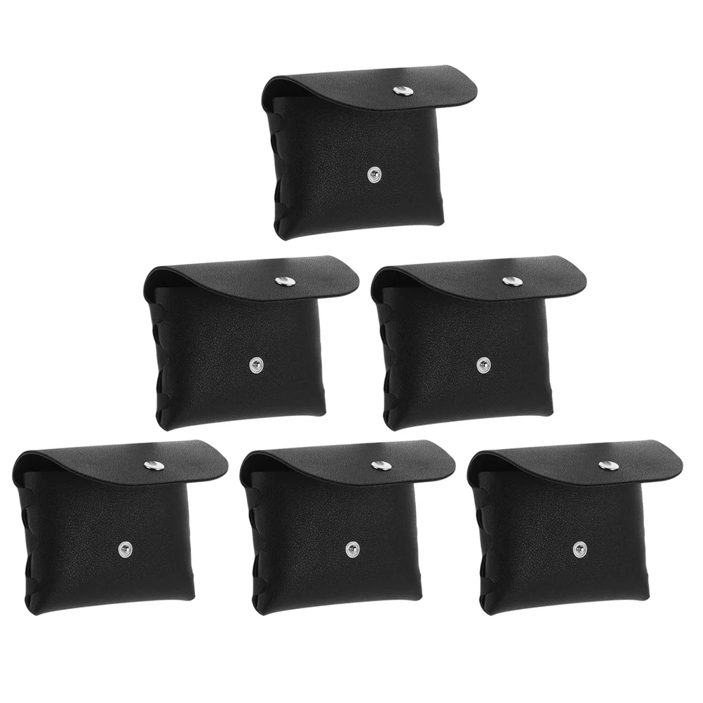 

6Pcs Sunglasses Storage Box Foldable Eyewear Case Organizer for Glasses Reading Sun Travel Pouch Waterproof PVC Protective