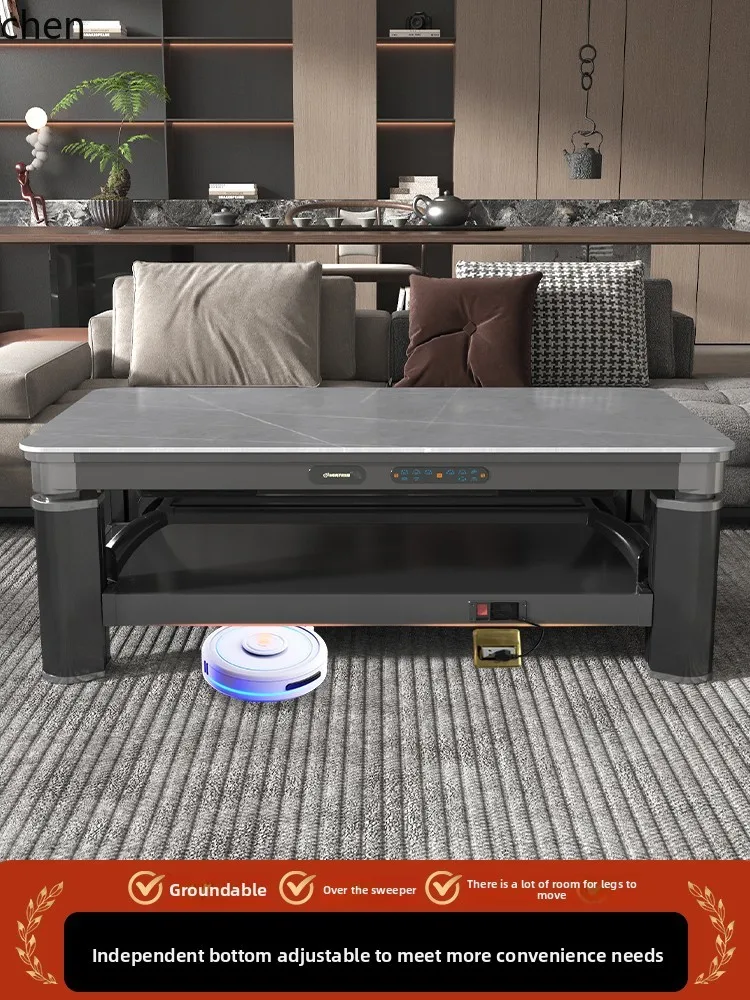 LXC living room lifting heating table electric heating household electric fire table coffee table stove