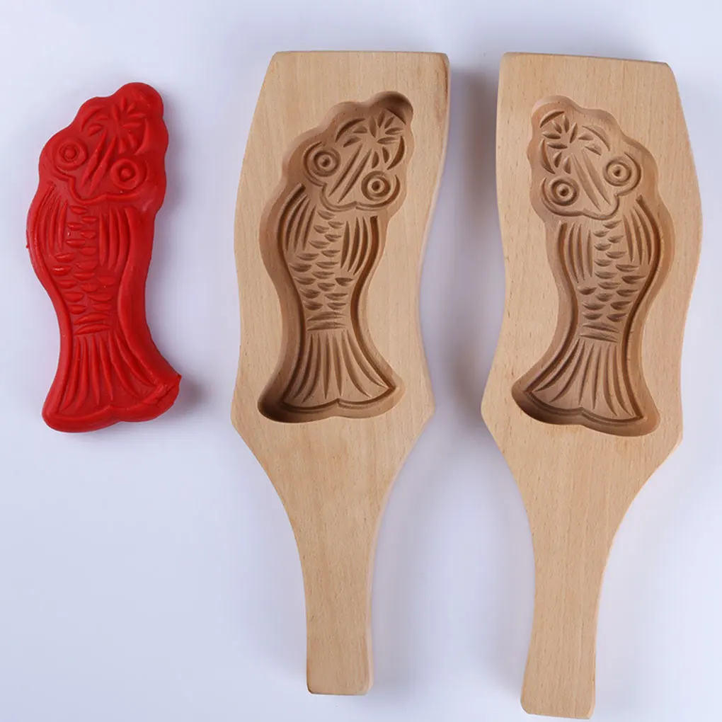Home Mooncake Cake Wood Mold Cookie Mould Baking Bakeware Accessory
