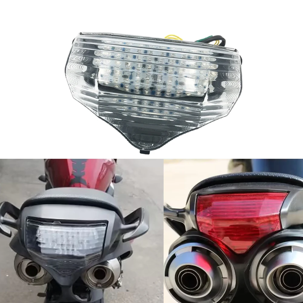 12V ABS Motorcycle LED Tail Light for Yamaha FZ6 Fazer 600 FZ600 2004-2009 Motorcycle Accessories Tail Brake Turn Signal Light