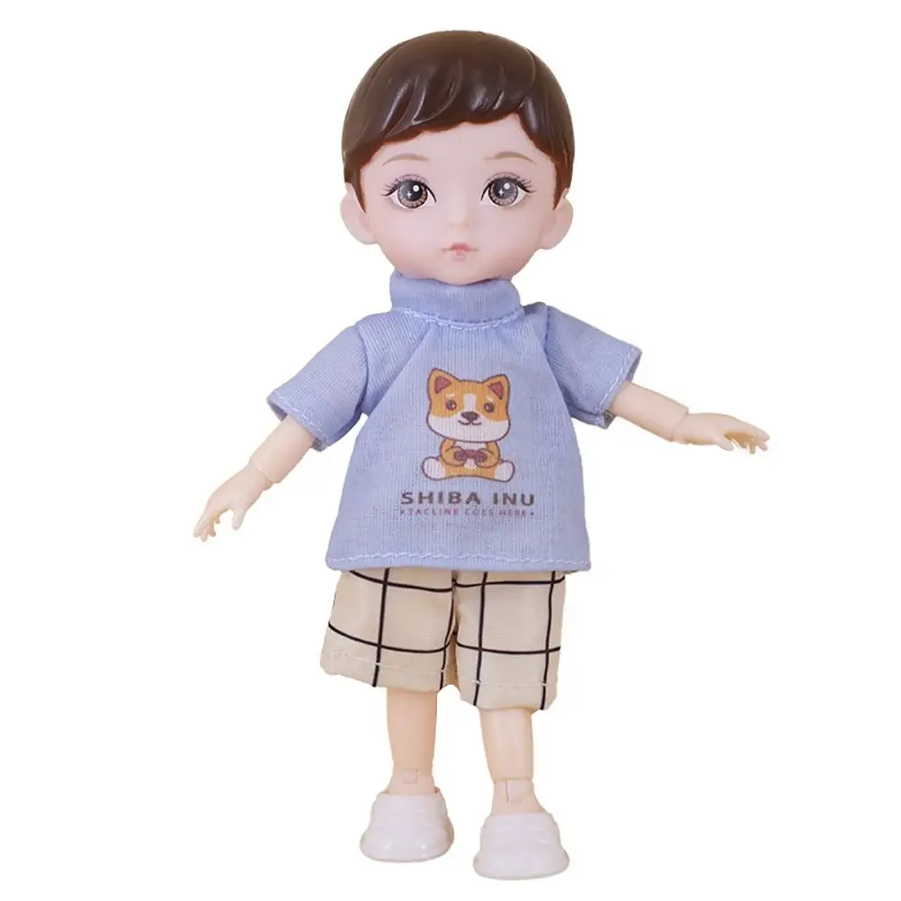 13 bonecas conjuntas 16cm bjd menino boneca azul olhos amarelos 3d olhos simulados boneca bjd com roupas bonito 16cm dobradiça boneca