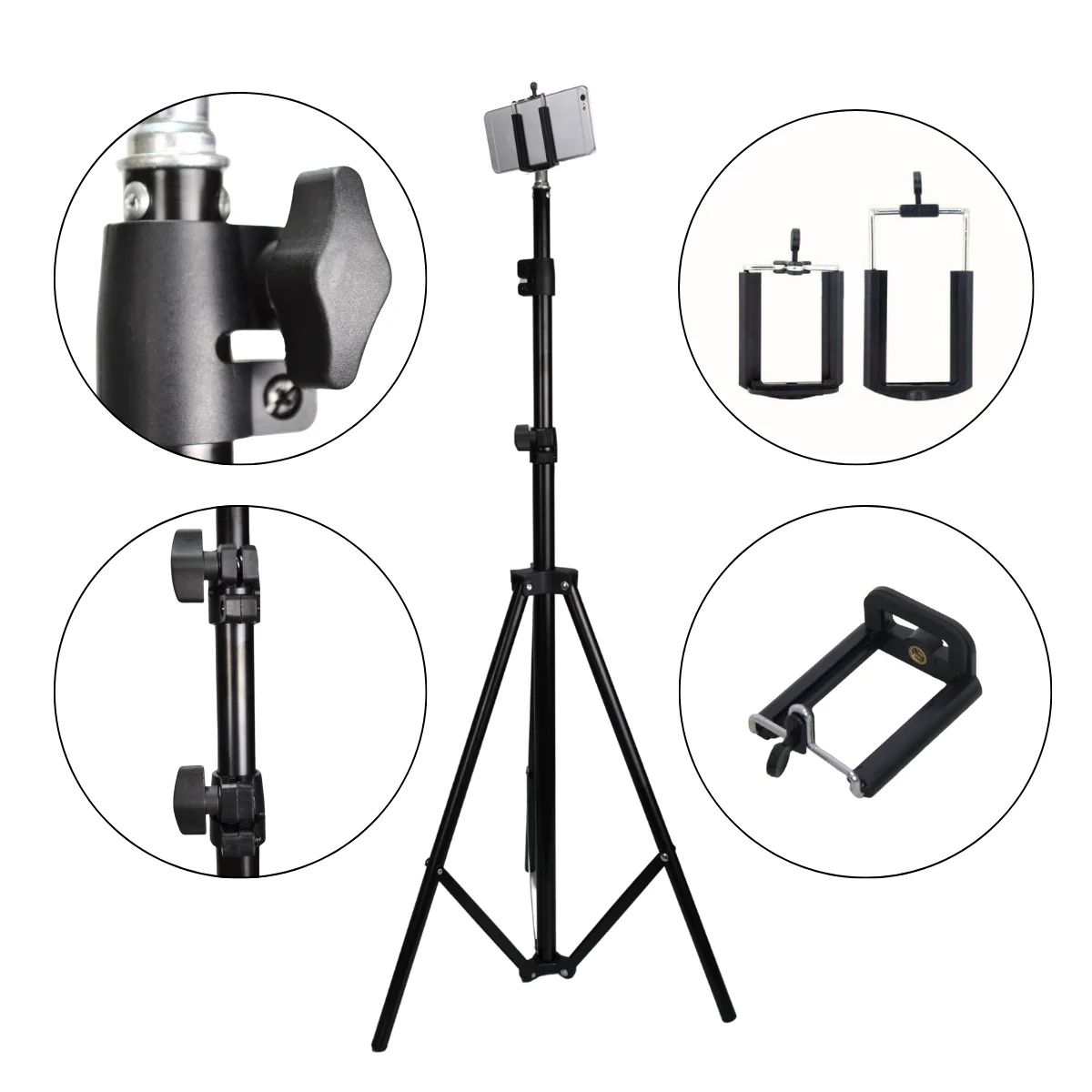 Professional Lighting Tripod 1,90m S60 + Phone Holder FPC-104