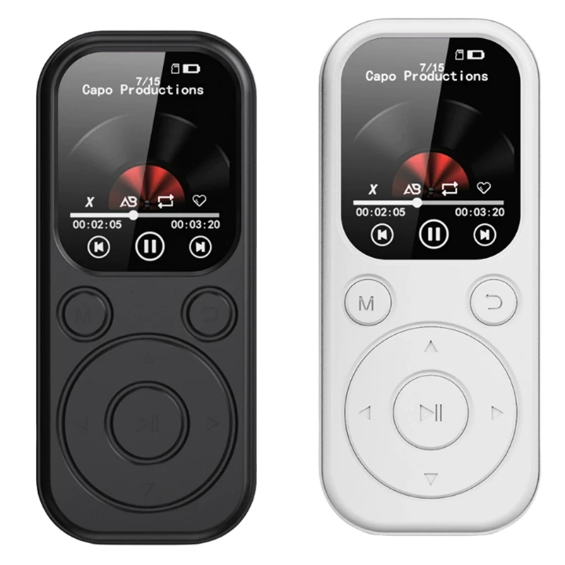 Novo mp3 bluetooth player de carregamento rápido 5.4 versão bluetooth expansível cartão de memória leitor de música gravação fm e-book