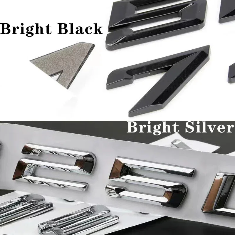 Glossy Black 520i 523i 525d 530d 530e 535d 540d 545e ABS Emblem for BMW 5 Series E39 E60 E61 F10 F11 G30 Car Trunk Logo Sticker - Image 3