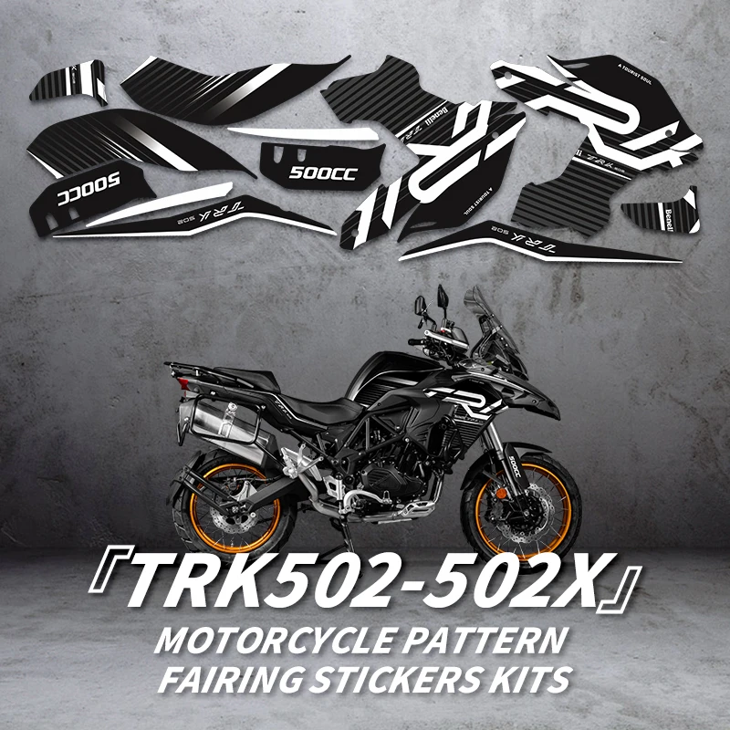 

For Benelli TRK502 502X Bike Accessories Paint Parts Area Pattern Decoration Decals Motorcycle Fairing Stickers Kits