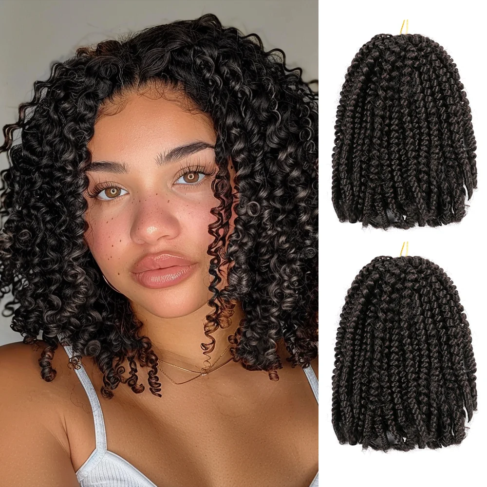 Ombre Malibob Synthetische Gehaakte Vlechten Haar Kort Gehaakt Passie Twist Haar Pre Lused Gehaakte Vlechten Bohemian Gehaakt Haar