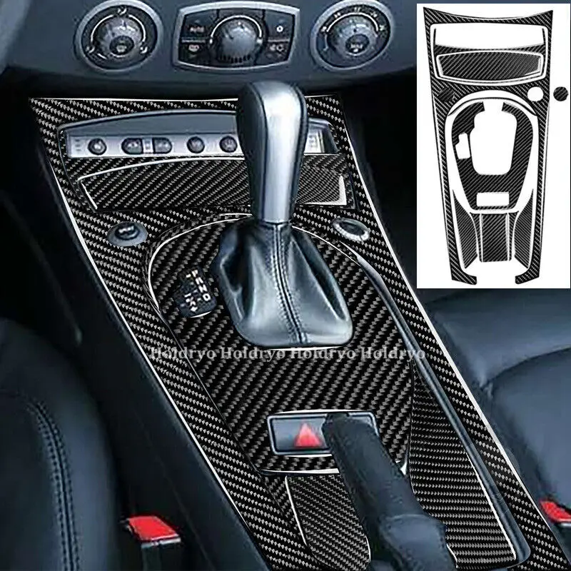 11pcs Carbon Fiber Automatic Gear Shift Kit Panel Cover For BMW Z4 E85 2003-2008