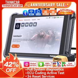 THINKCAR THINKSCAN 689 Bidirectional Scan Tool With CANFD&DoIP OBD2 Scanner ECU Coding Bi-Directional Control 34 Reset Free