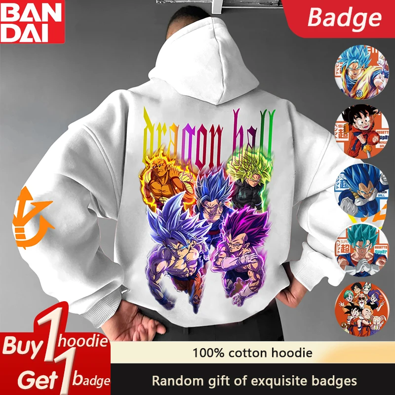 

Latest Dragon Ball Animation Hot Blood Peripheral Men's and Women's Printed Hoodies Sports Loose Autumn and Winter Hoodies