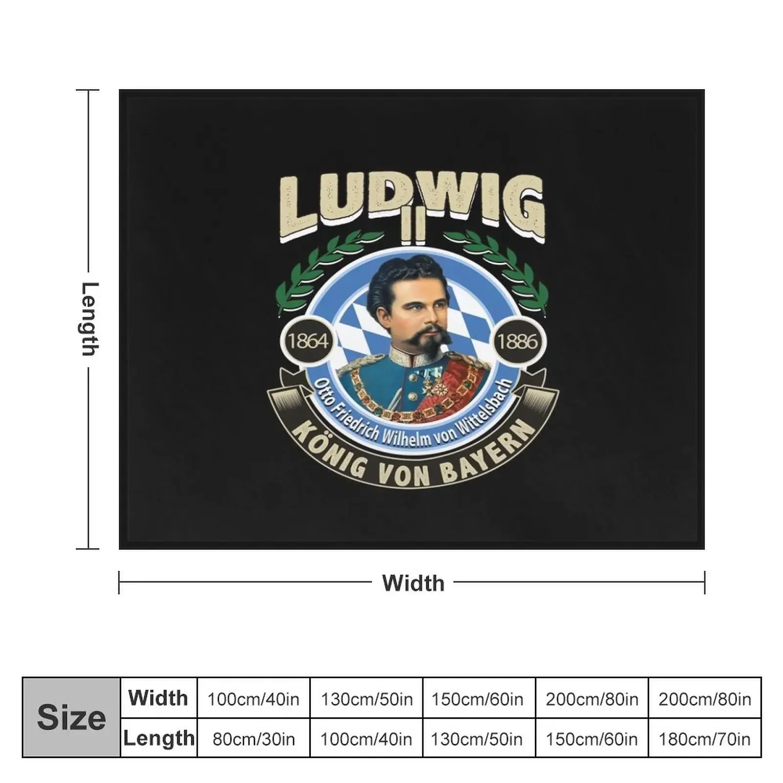 LUDWIG II - KING OF BAVARIA Throw Blanket Sofas Summer Blankets