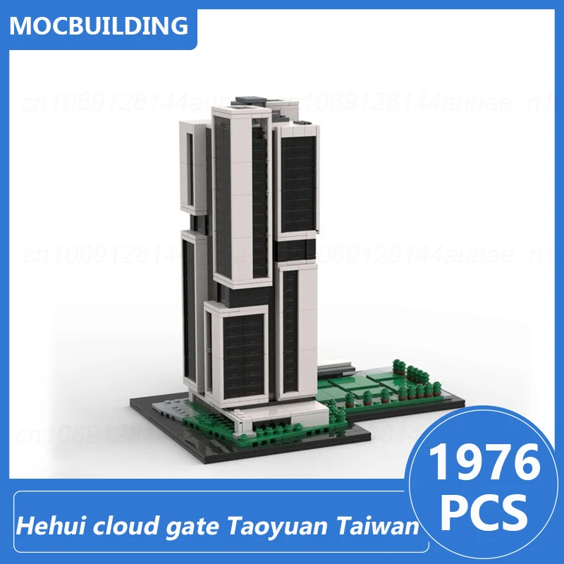 Hehui سحابة بوابة تايوان 1:375 مقياس العمارة نموذج Moc اللبنات لتقوم بها بنفسك تجميع الطوب عرض اللعب هدية 1976 قطعة
