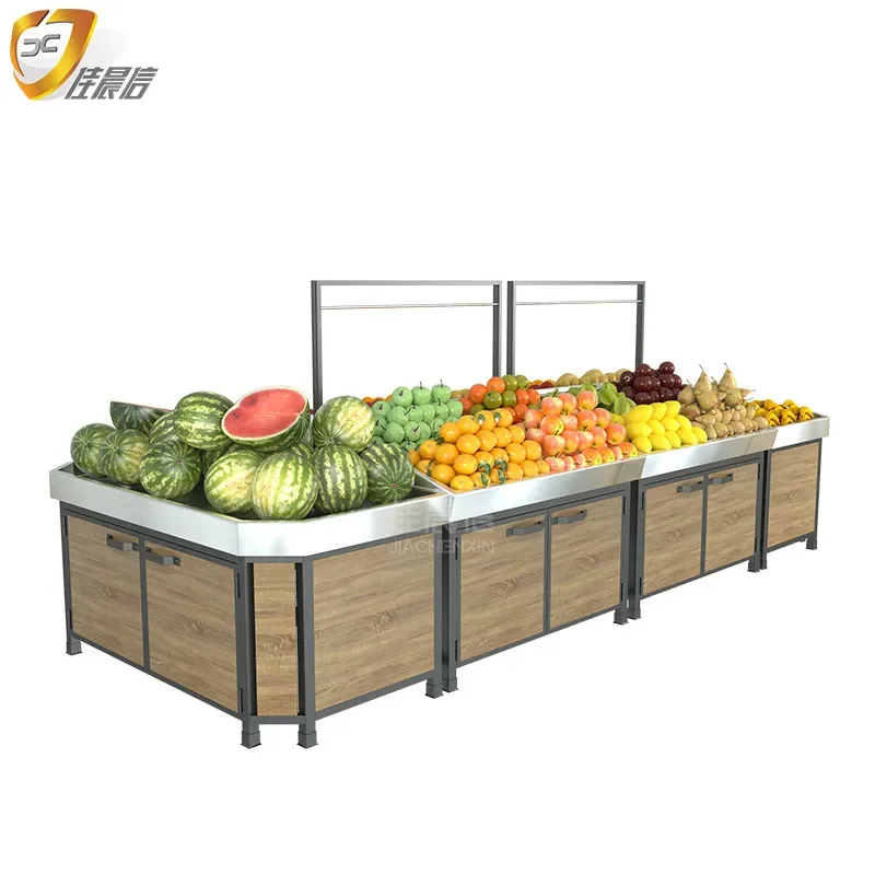 Multi-functionalFruit Shelf Display Rack Vegetable Supermarket Fresh Store Nakajima Sells Fruit Baiguoyuan