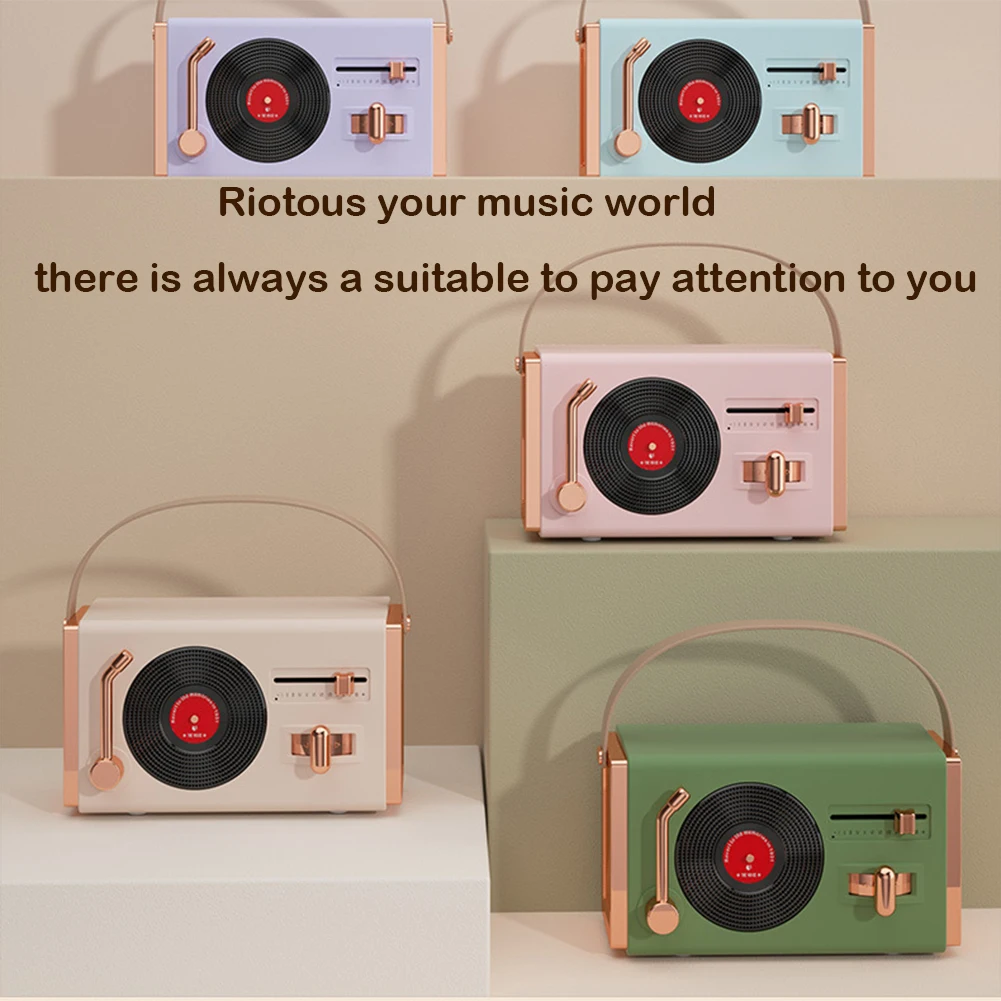 Altavoz Compatible con Bluetooth, sonido estéreo, recargable, para oficina